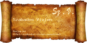 Szabados Vivien névjegykártya
