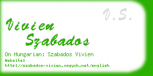 vivien szabados business card